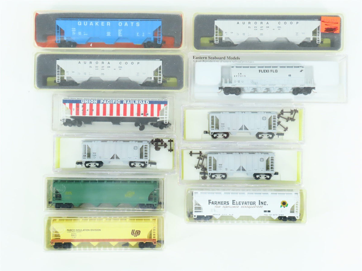 LOT of 11 N Scale Model Power, Premiere Editions, WM/CNW/TLDX/UP/&amp; More Hoppers