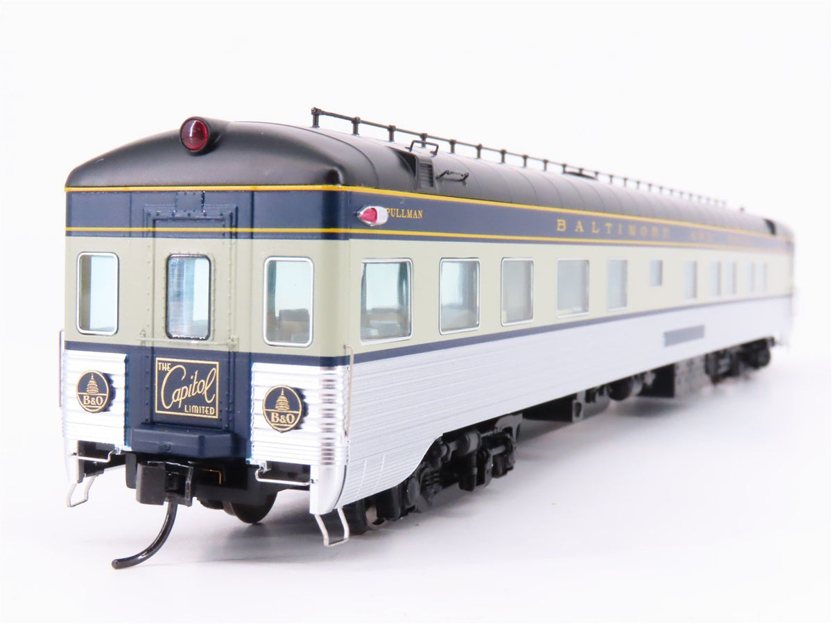 HO Walthers Proto 920-9409 B&amp;O Railway 85&#39; P-S Lounge-Observation Passenger Car