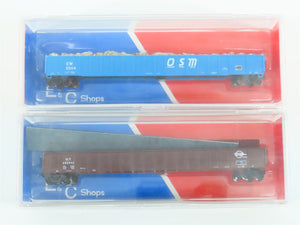 LOT of 13 N Scale MTL Micro-Trains E&C Shops CRLE/BNSF/SP/D&RGW/SW/MP Gondolas