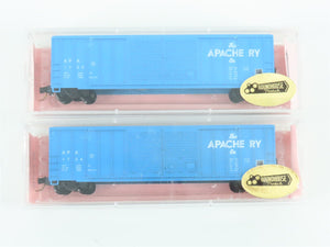 LOT of 12 N Scale Roundhouse 8828 APA Apache Railway Double Door Box Cars