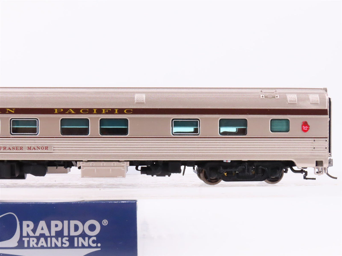 HO Scale Rapido 119005 CP Canadian Pacific Sleeper Passenger Car &quot;Fraser Manor&quot;