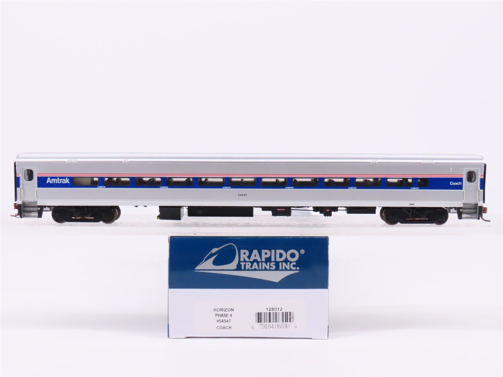 HO Scale Rapido 128012 Amtrak Horizon Phase 4 Coach Passenger Car #54547