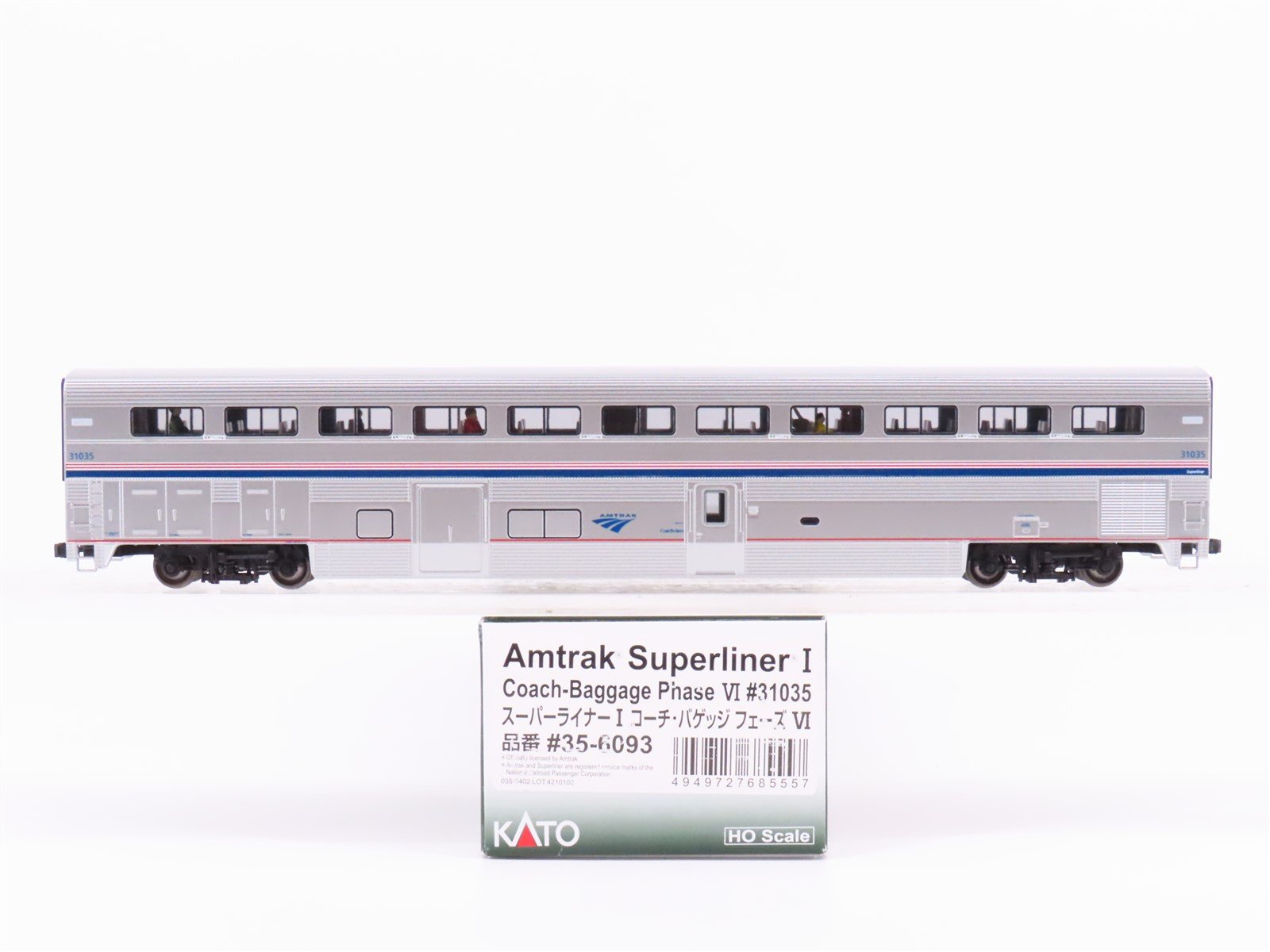 HO Scale Kato 35-6093 Amtrak Superliner I Coach Phase VI Passenger Car #31035