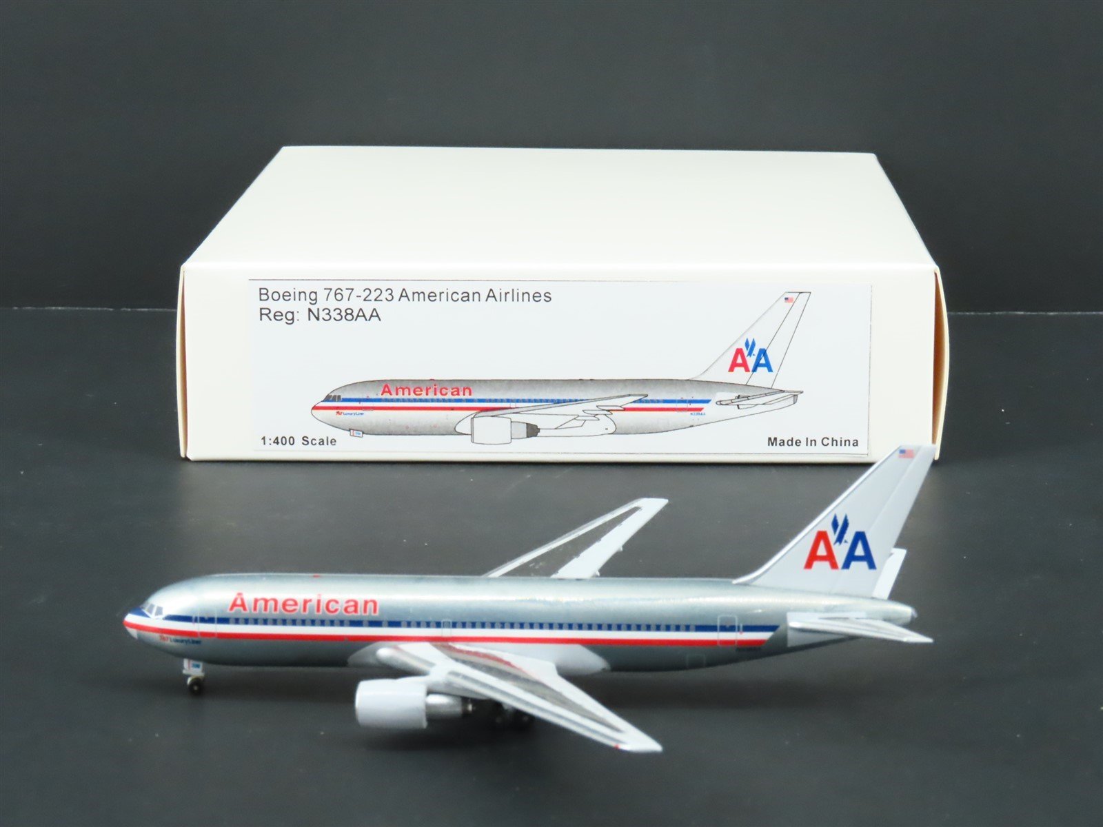 1:400 Aero Classics Die-Cast American Airlines Boeing B-767-223 Airliner N338AA