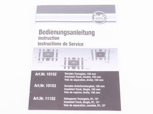 G Scale LGB 10153 Single-Insulated 150mm Straight Track Section