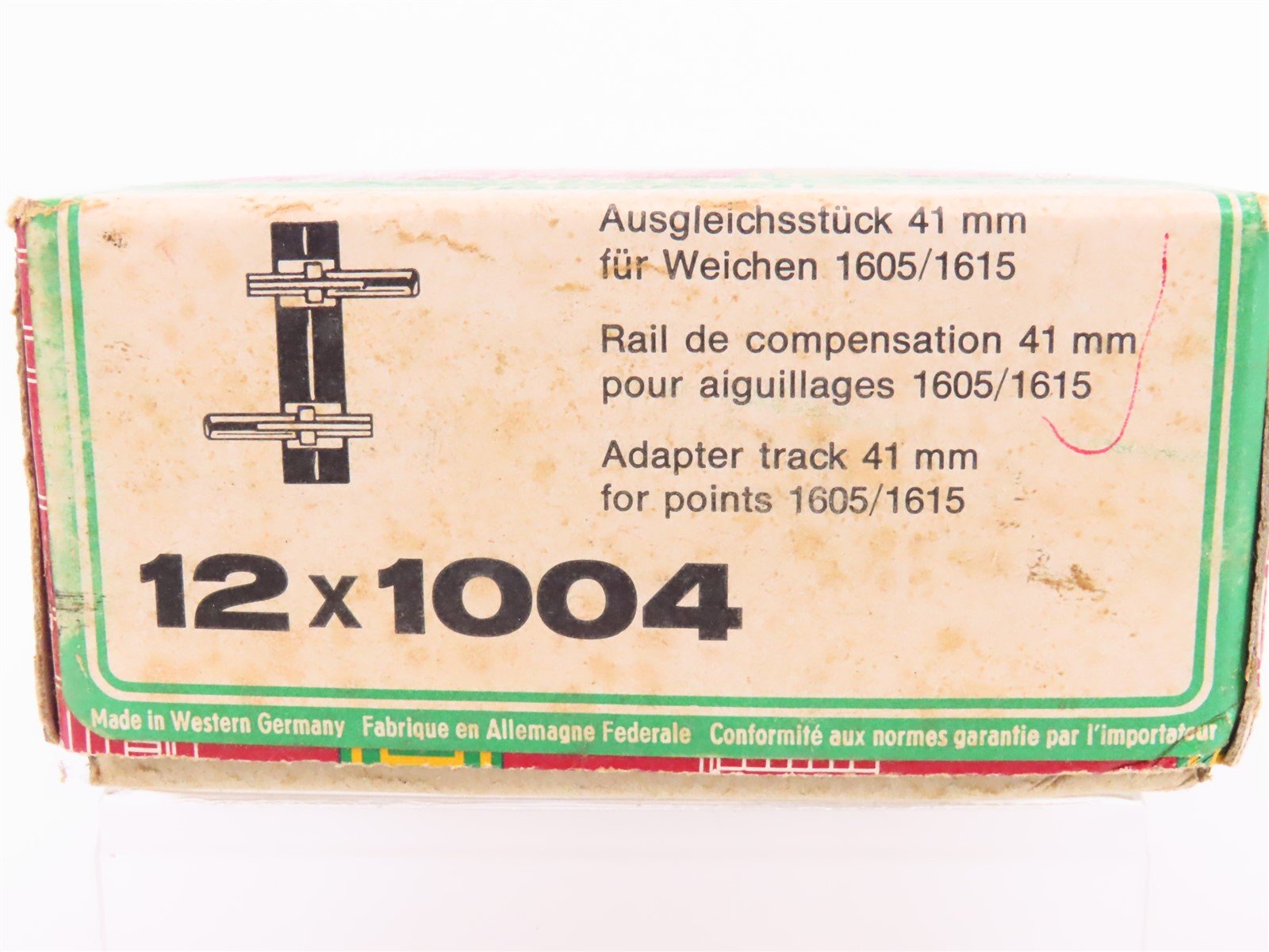 G Scale LGB 1004 Straight 41mm Adapter Track Sections 12-Pack