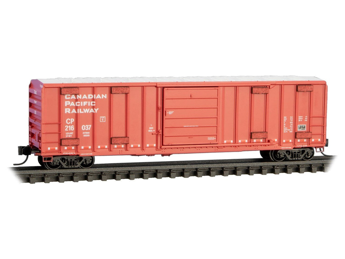 N Micro-Trains MTL 02500416 CP Canadian Pacific 50&#39; Rib-Side Box Car #216037