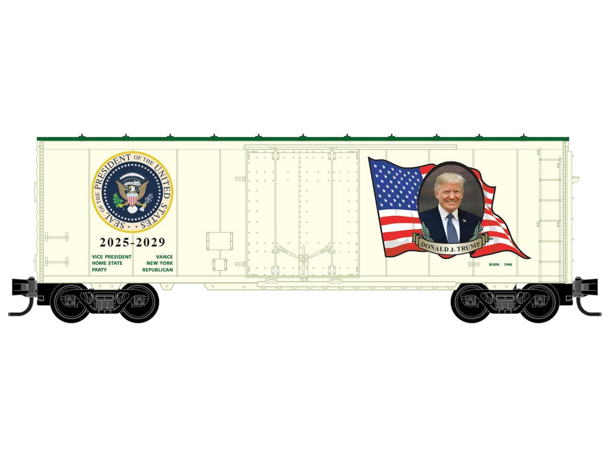 N Micro-Trains MTL 07400147 Donald J Trump 2nd Term US Presidents Series Box Car