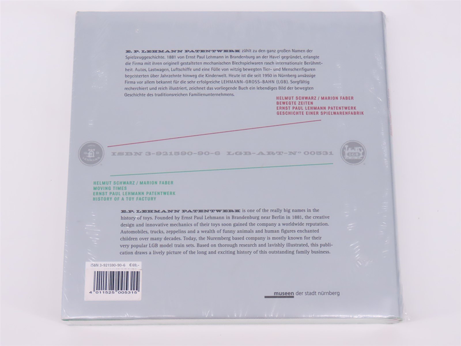 LGB #00531 Moving Times by Schwarz & Faber ©2003 - HC Book - Sealed