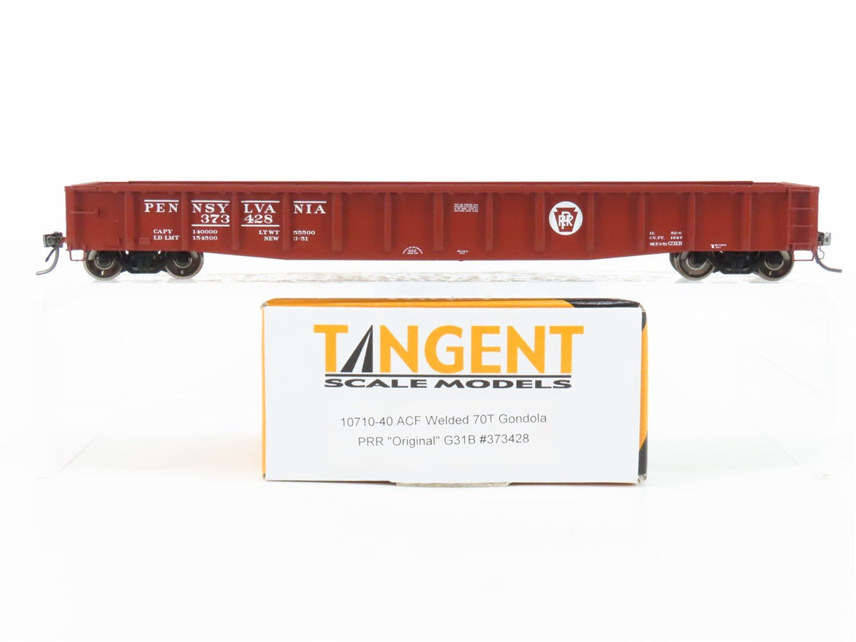 HO Scale Tangent 10710-40 PRR Pennsylvania ACF Welded 70T Gondola #373428