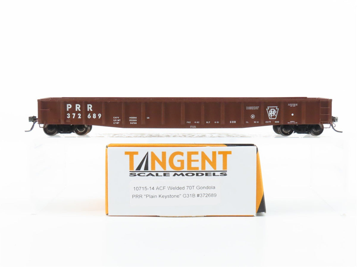 HO Scale Tangent 10715-14 PRR Pennsylvania ACF Welded 70T Gondola #372689