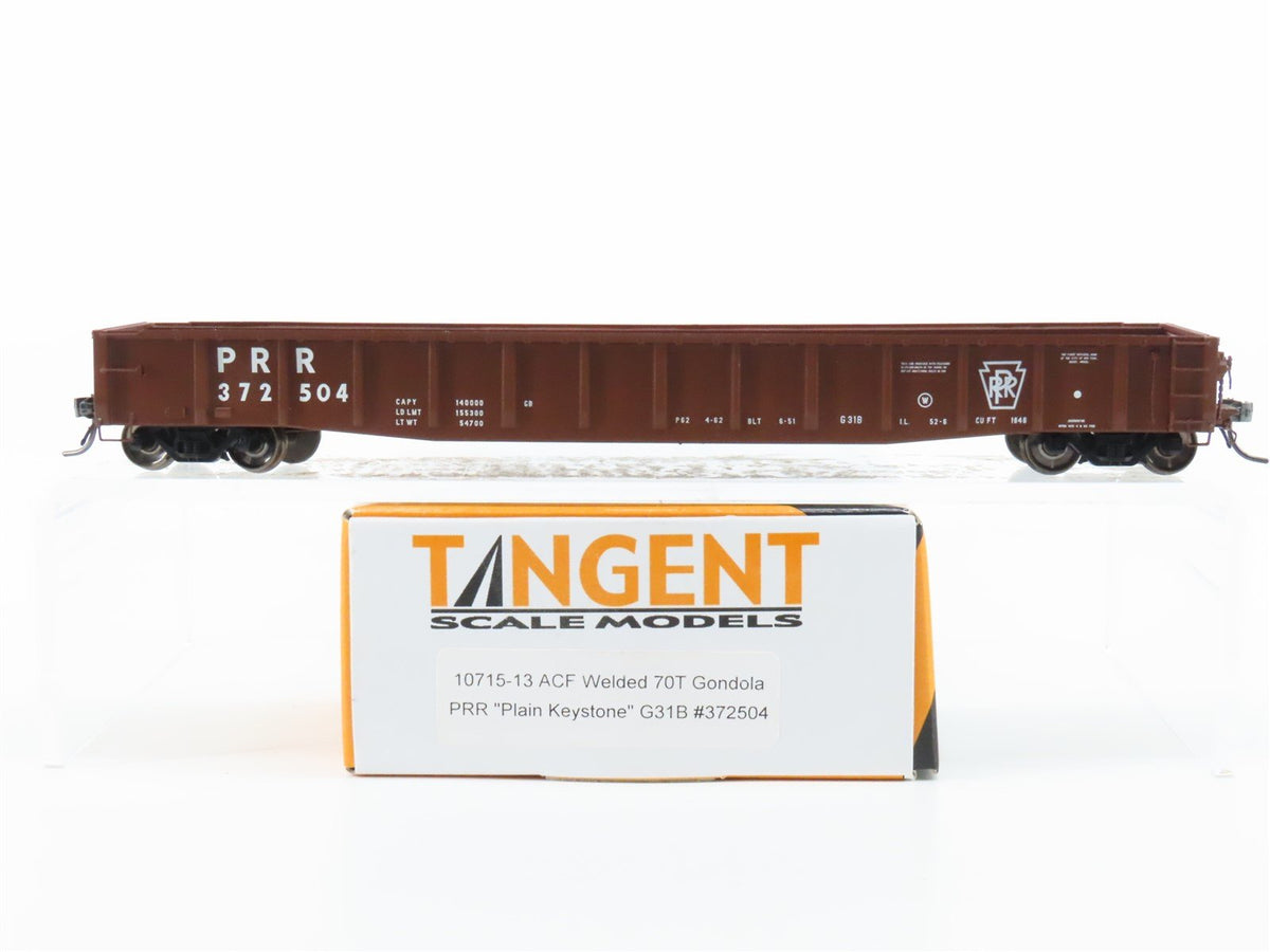 HO Scale Tangent 10715-13 PRR Pennsylvania ACF Welded 70T Gondola #372504