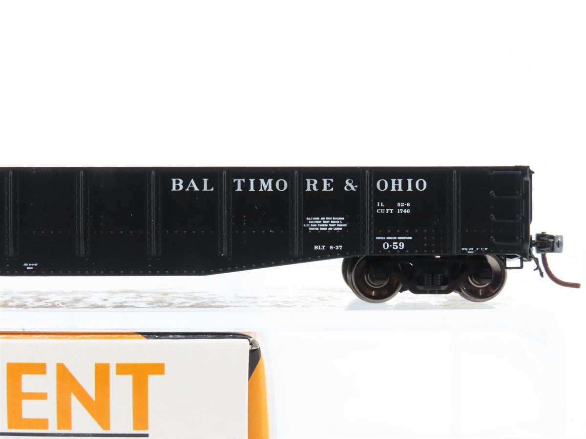 HO Scale Tangent 10910-06 B&amp;O Baltimore &amp; Ohio Bethlehem 52-6 Gondola #259542