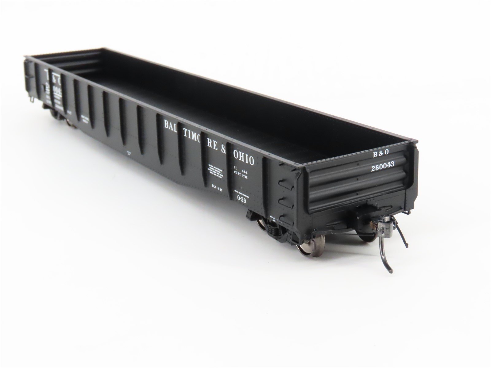 HO Scale Tangent 10910-11 B&O Baltimore & Ohio Bethlehem 52-6 Gondola #260043