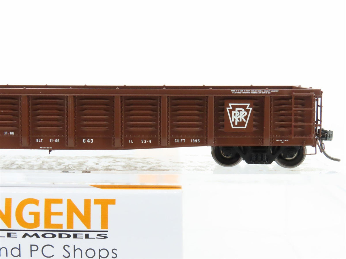 HO Tangent 17010-16 PRR and PC Shops Pennsylvania Class G43 52&#39; Gondola #387791