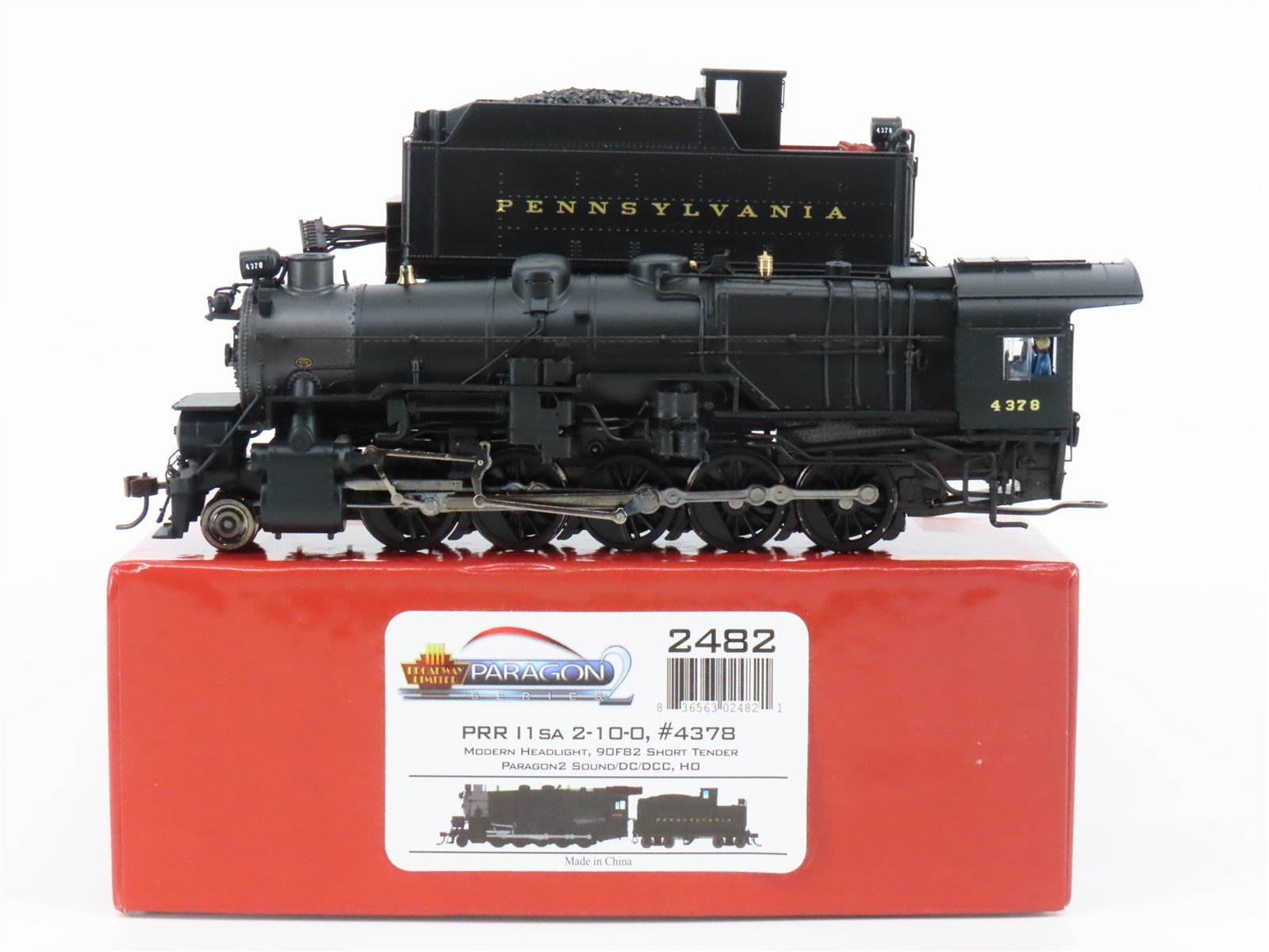 HO Broadway Limited BLI 2482 PRR Pennsylvania 2-10-0 I1sa Steam #4378 - Paragon2