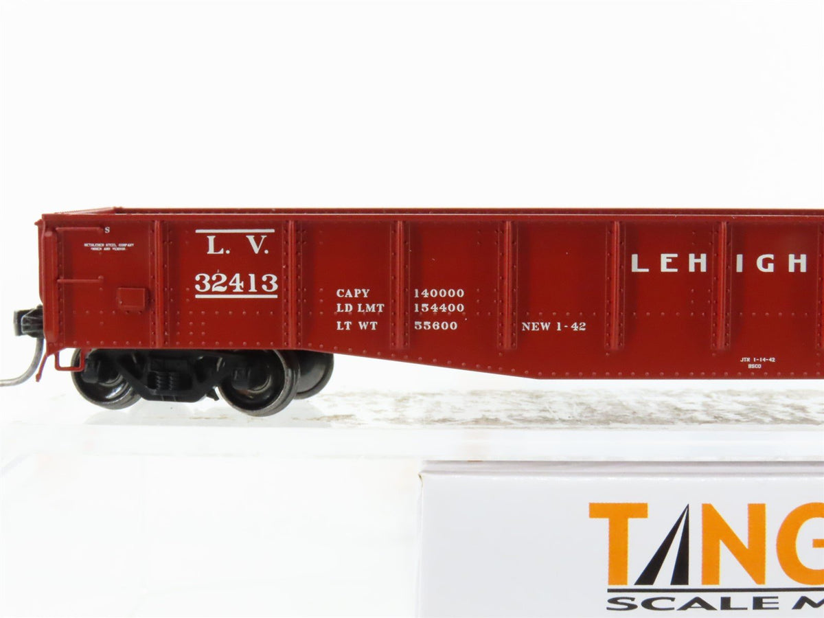 HO Tangent 10921-02 LV Lehigh Valley Bethlehem 52&#39; 6&quot; Riveted Gondola #32413