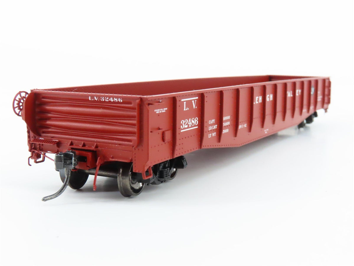 HO Tangent 10921-05 LV Lehigh Valley Bethlehem 52&#39; 6&quot; Riveted Gondola #32486