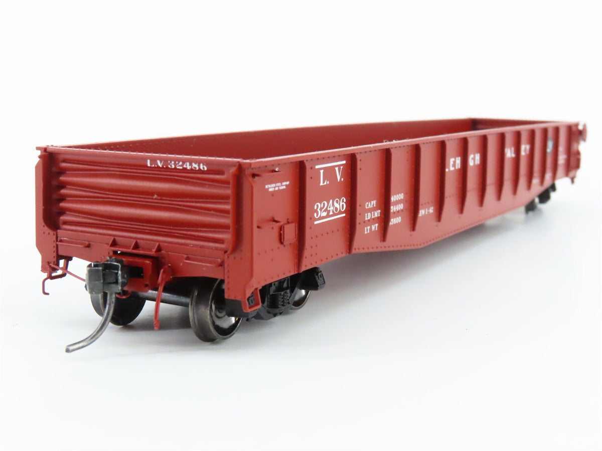 HO Tangent 10921-05 LV Lehigh Valley Bethlehem 52&#39; 6&quot; Riveted Gondola #32486