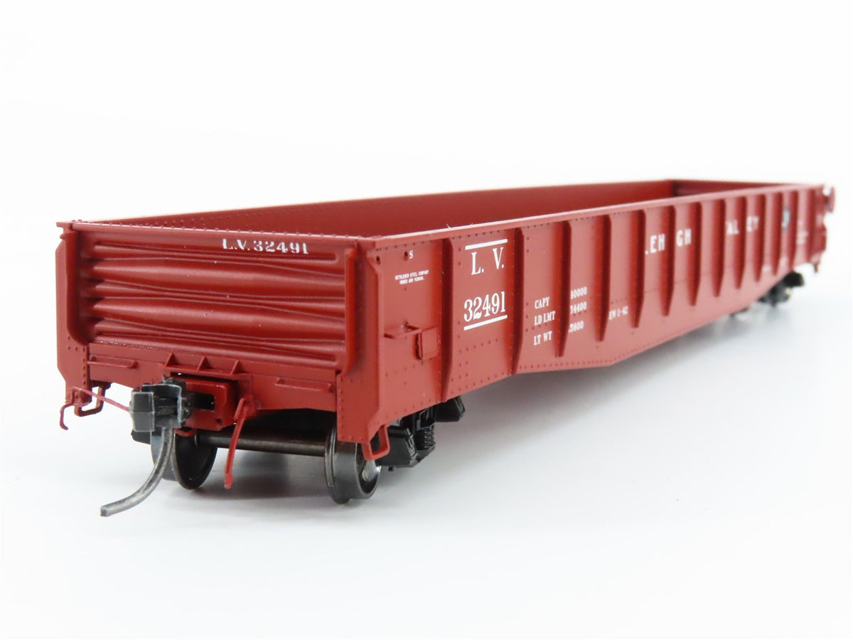 HO Tangent 10921-06 LV Lehigh Valley Bethlehem 52&#39; 6&quot; Riveted Gondola #32491