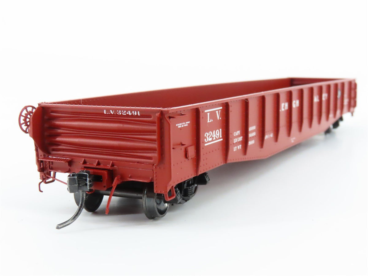 HO Tangent 10921-06 LV Lehigh Valley Bethlehem 52&#39; 6&quot; Riveted Gondola #32491