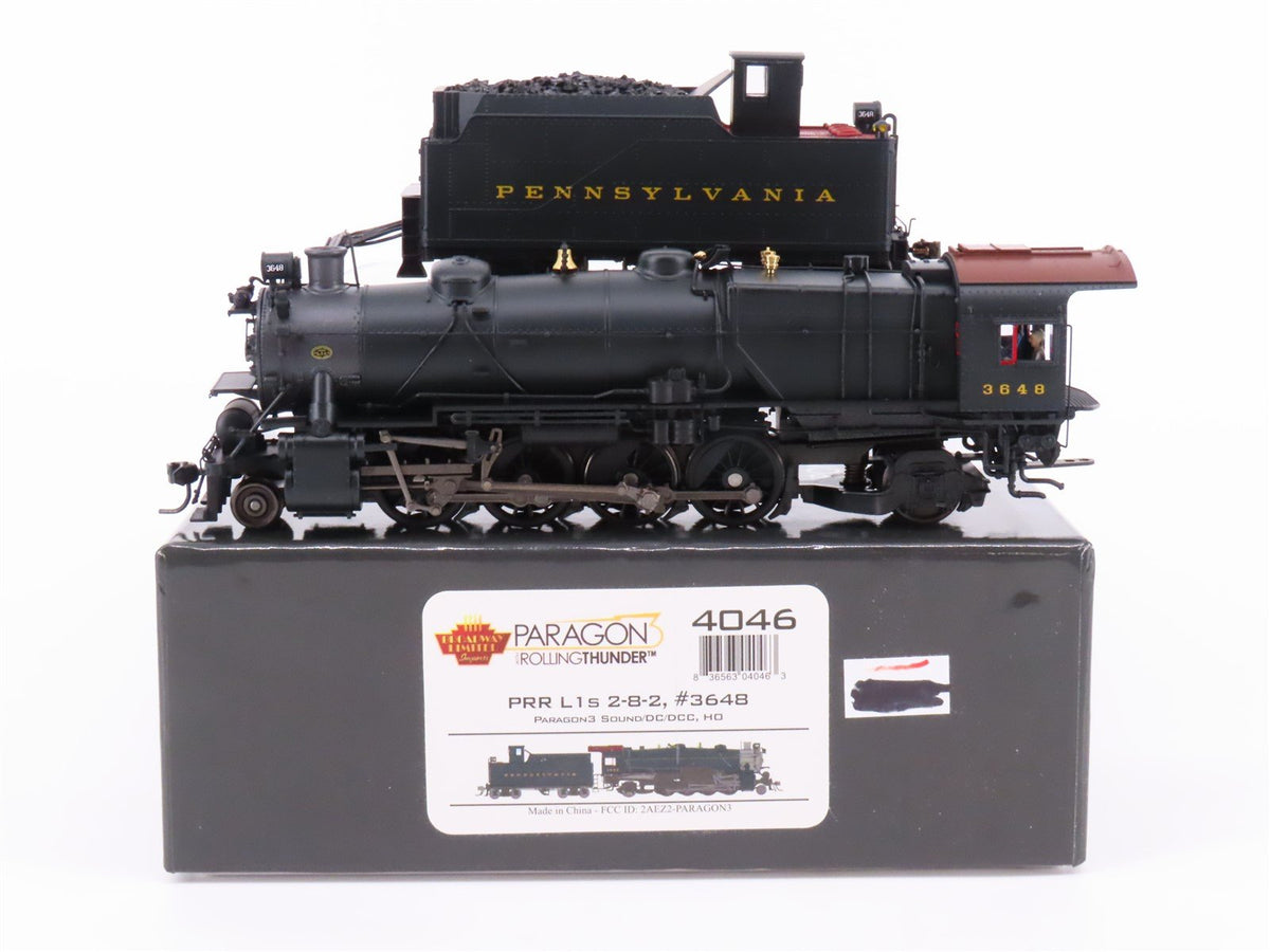 HO Broadway Limited BLI 4046 PRR Pennsylvania 2-8-2 L1s Steam #3648 - Paragon3