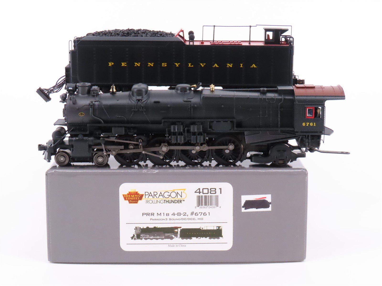 HO Broadway Limited BLI 4081 PRR Pennsylvania 4-8-2 M1b Steam #6761 - Paragon3