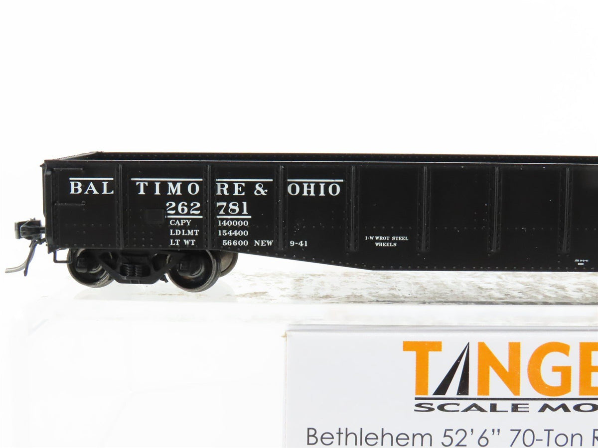 HO Scale Tangent 10920-04 B&amp;O Baltimore &amp; Ohio Bethlehem 52&#39; 6&quot; Gondola #262781