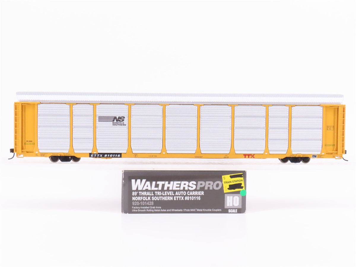 HO Scale Walthers Proto 920-101428 NS Norfolk Southern 89&#39; Auto Carrier #810116