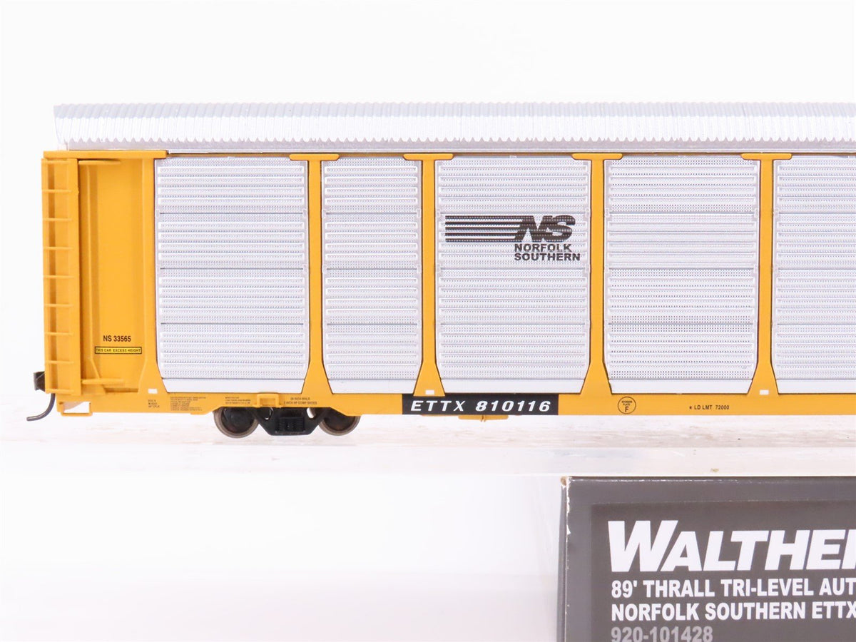 HO Scale Walthers Proto 920-101428 NS Norfolk Southern 89&#39; Auto Carrier #810116