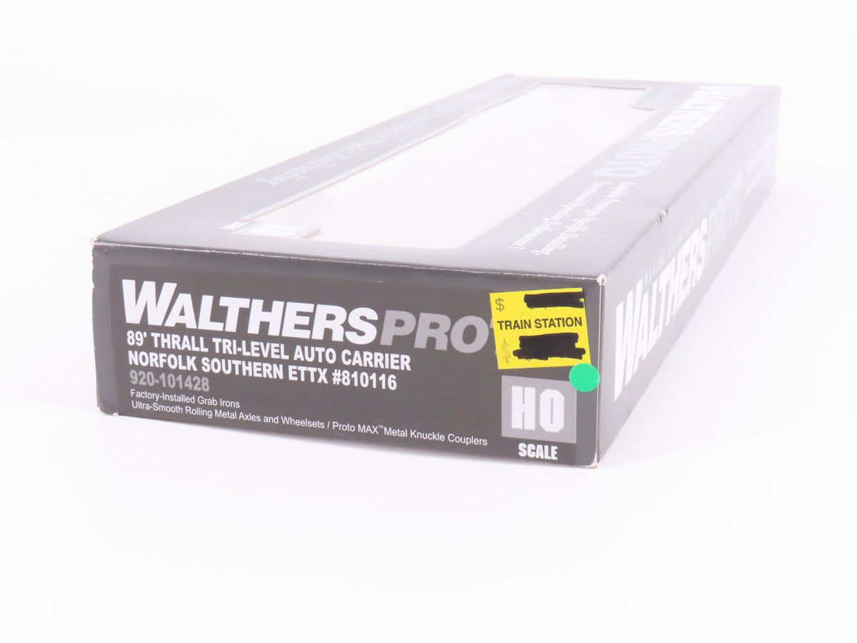 HO Scale Walthers Proto 920-101428 NS Norfolk Southern 89&#39; Auto Carrier #810116