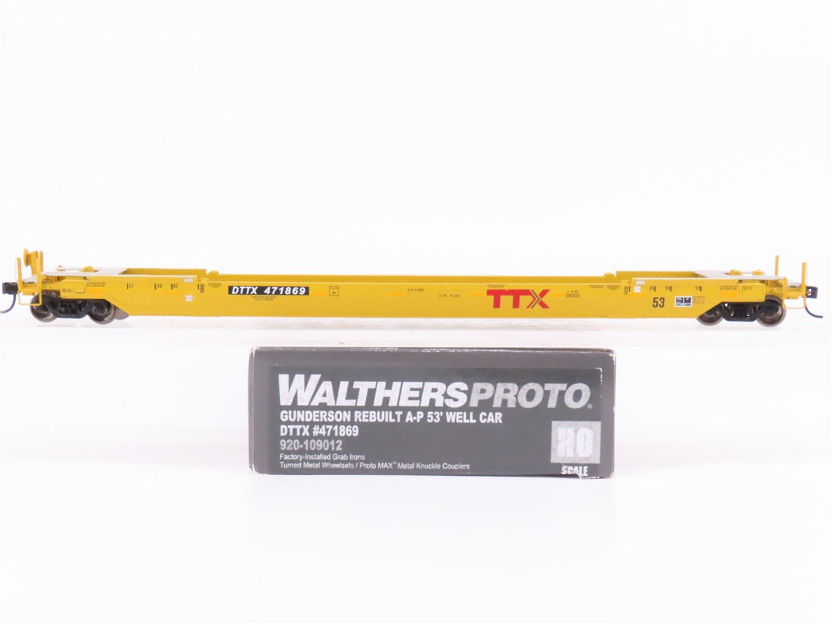 HO Scale Walthers Proto 920-109012 DTTX Gunderson A-P 53&#39; Well Car #471869