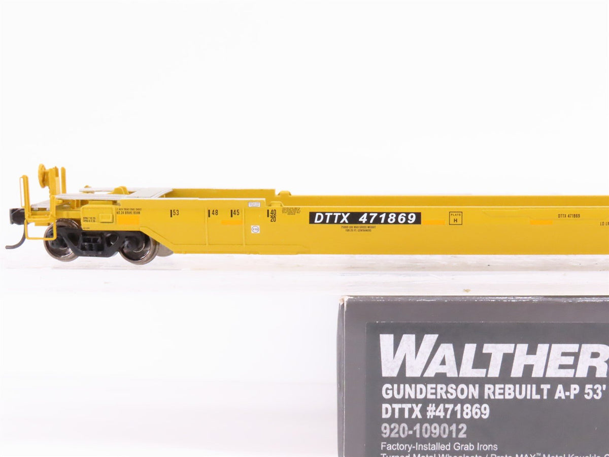 HO Scale Walthers Proto 920-109012 DTTX Gunderson A-P 53&#39; Well Car #471869