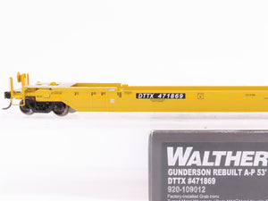 HO Scale Walthers Proto 920-109012 DTTX Gunderson A-P 53' Well Car #471869