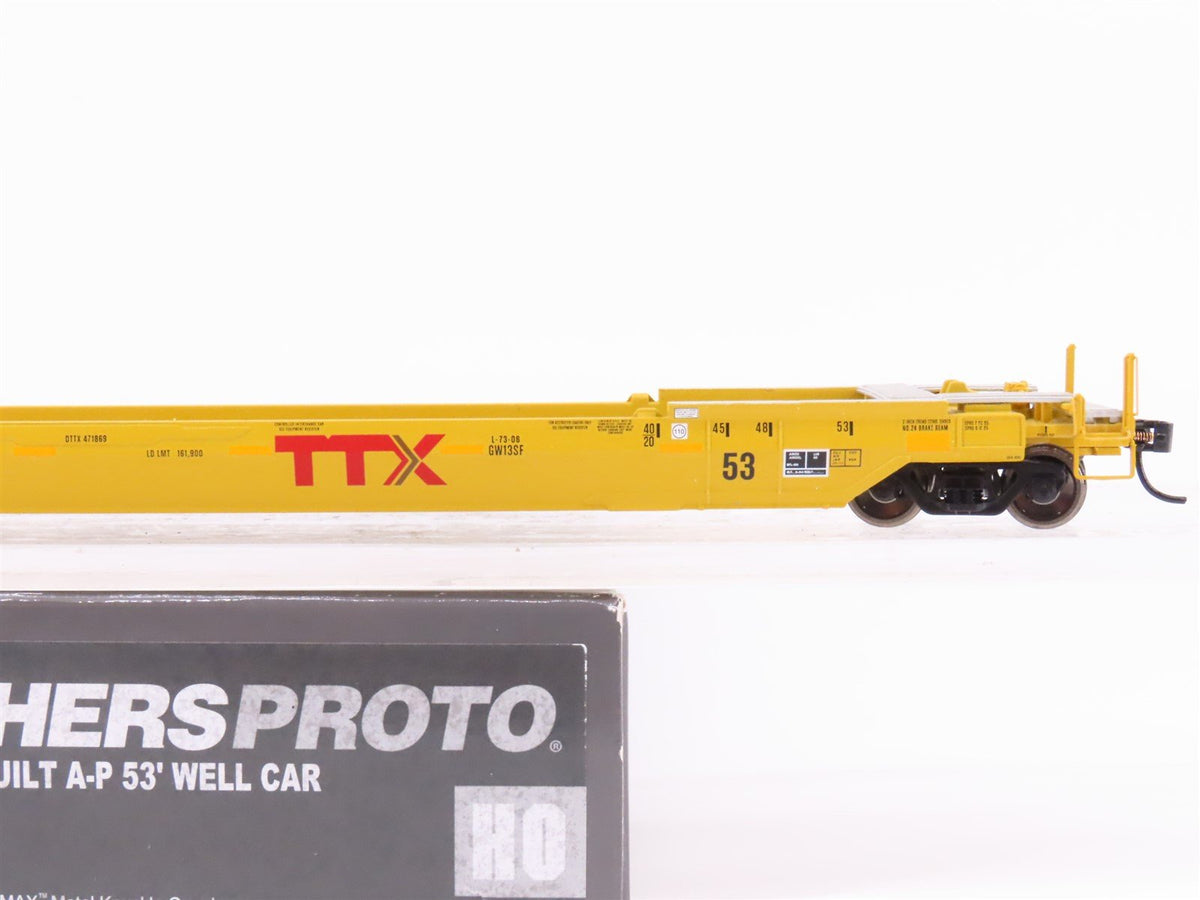 HO Scale Walthers Proto 920-109012 DTTX Gunderson A-P 53&#39; Well Car #471869