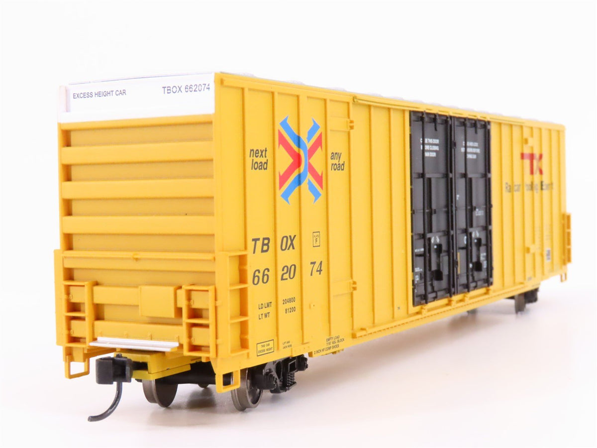 HO Scale Walthers Mainline 910-2917 TTX-TBOX 60&#39; High Cube Boxcar #662074