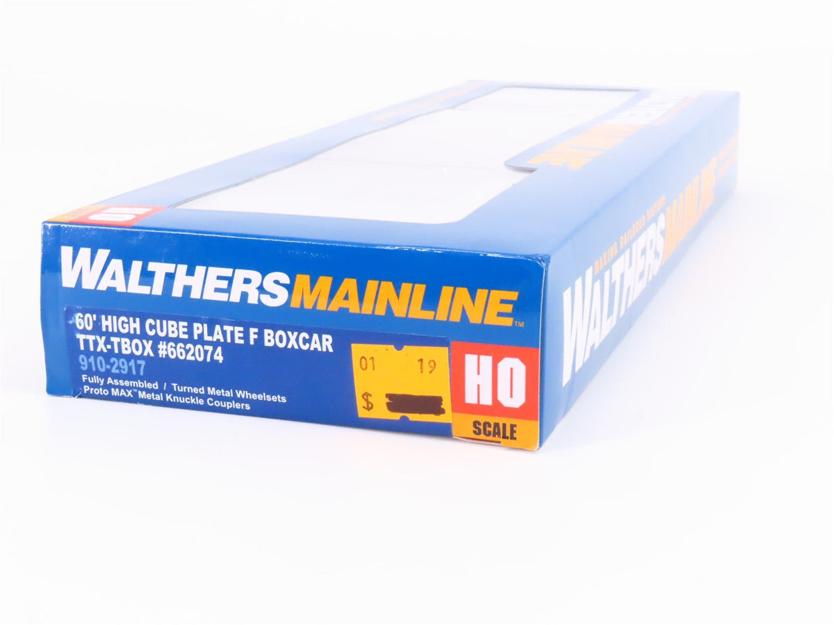 HO Scale Walthers Mainline 910-2917 TTX-TBOX 60&#39; High Cube Boxcar #662074