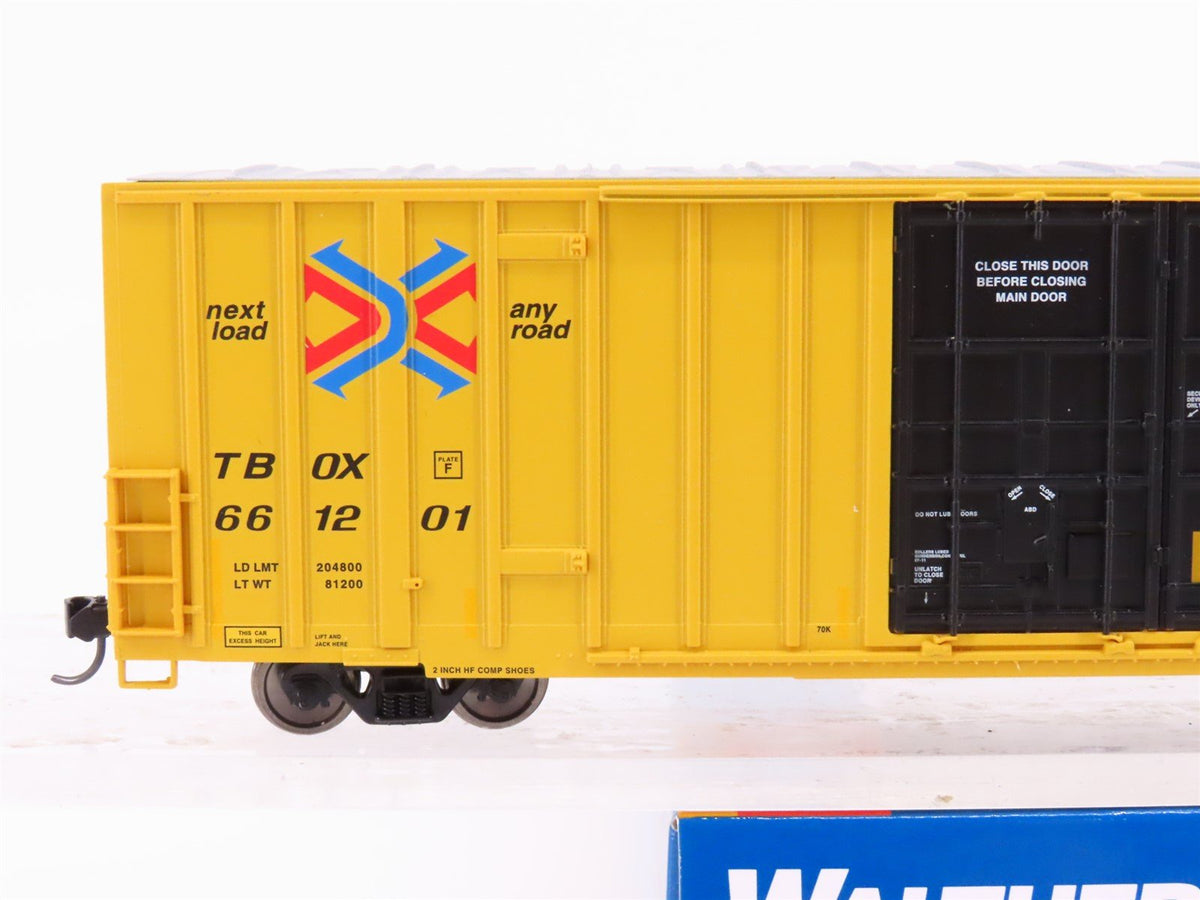 HO Scale Walthers Mainline 910-2916 TTX-TBOX 60&#39; High Cube Boxcar #661201