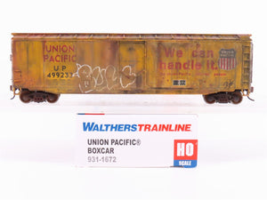 HO Walthers Trainline 931-1672 UP Union Pacific Boxcar #499233 Custom Weathered