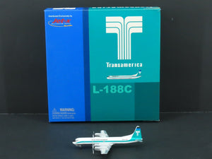 1:400 Dragon Wings Jet-X JXM153 Die-Cast Transamerica Lockheed L-188C Aircraft