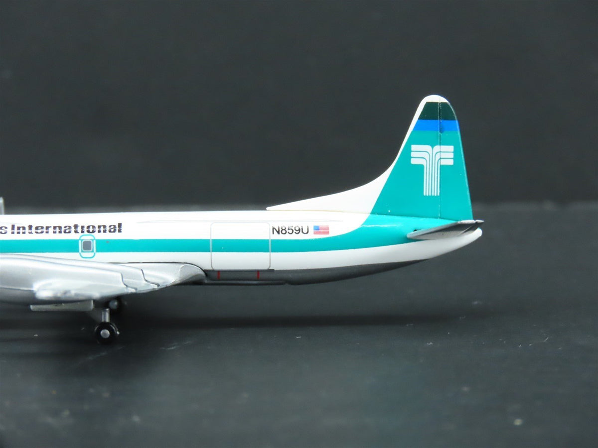 1:400 Dragon Wings Jet-X JXM153 Die-Cast Transamerica Lockheed L-188C Aircraft