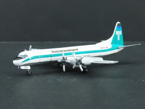 1:400 Dragon Wings Jet-X JXM153 Die-Cast Transamerica Lockheed L-188C Aircraft