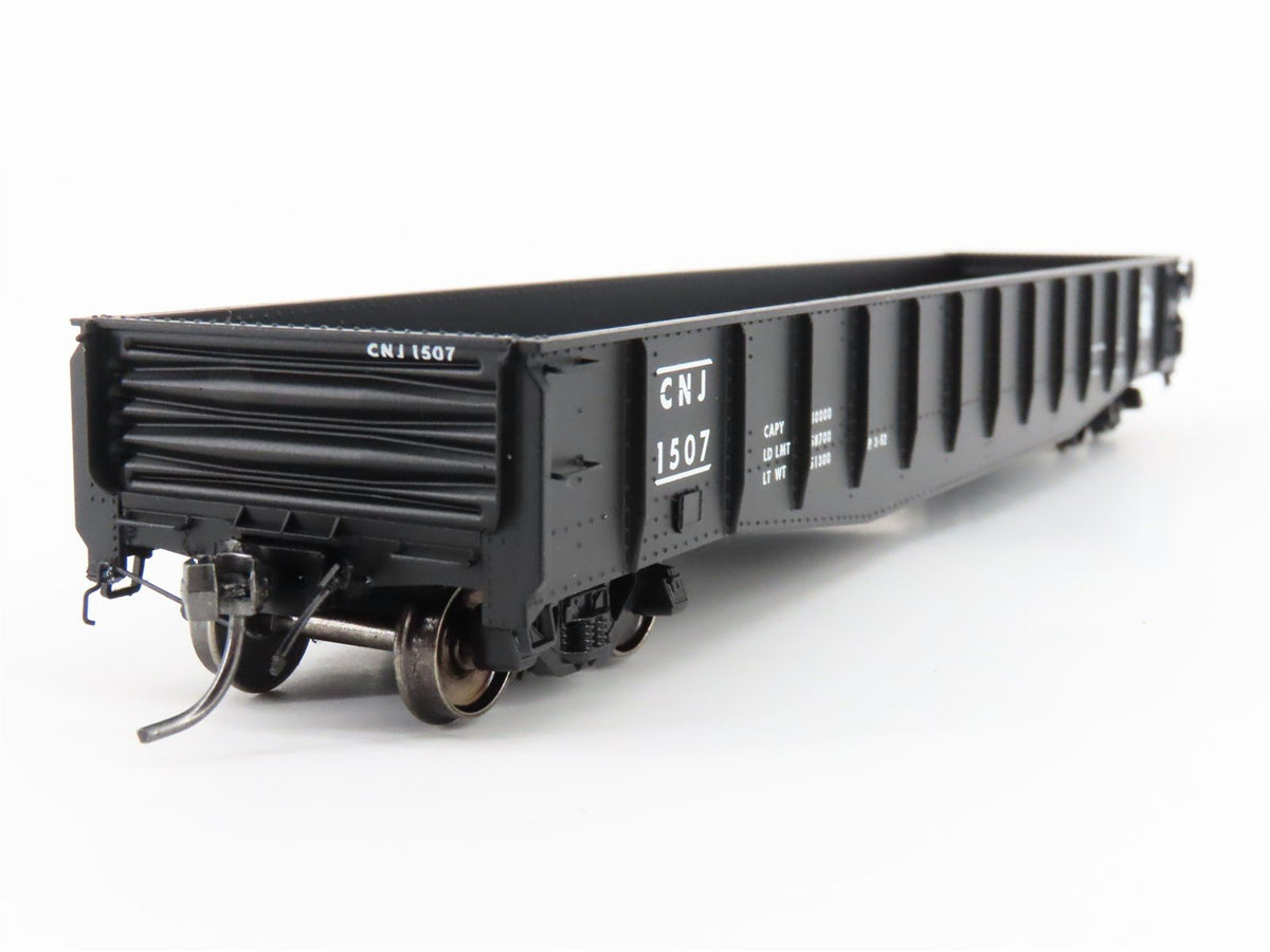 HO Scale Tangent 10914-02 CNJ Jersey Central 52&#39; 6&quot; Welded 70T Gondola Car #1507