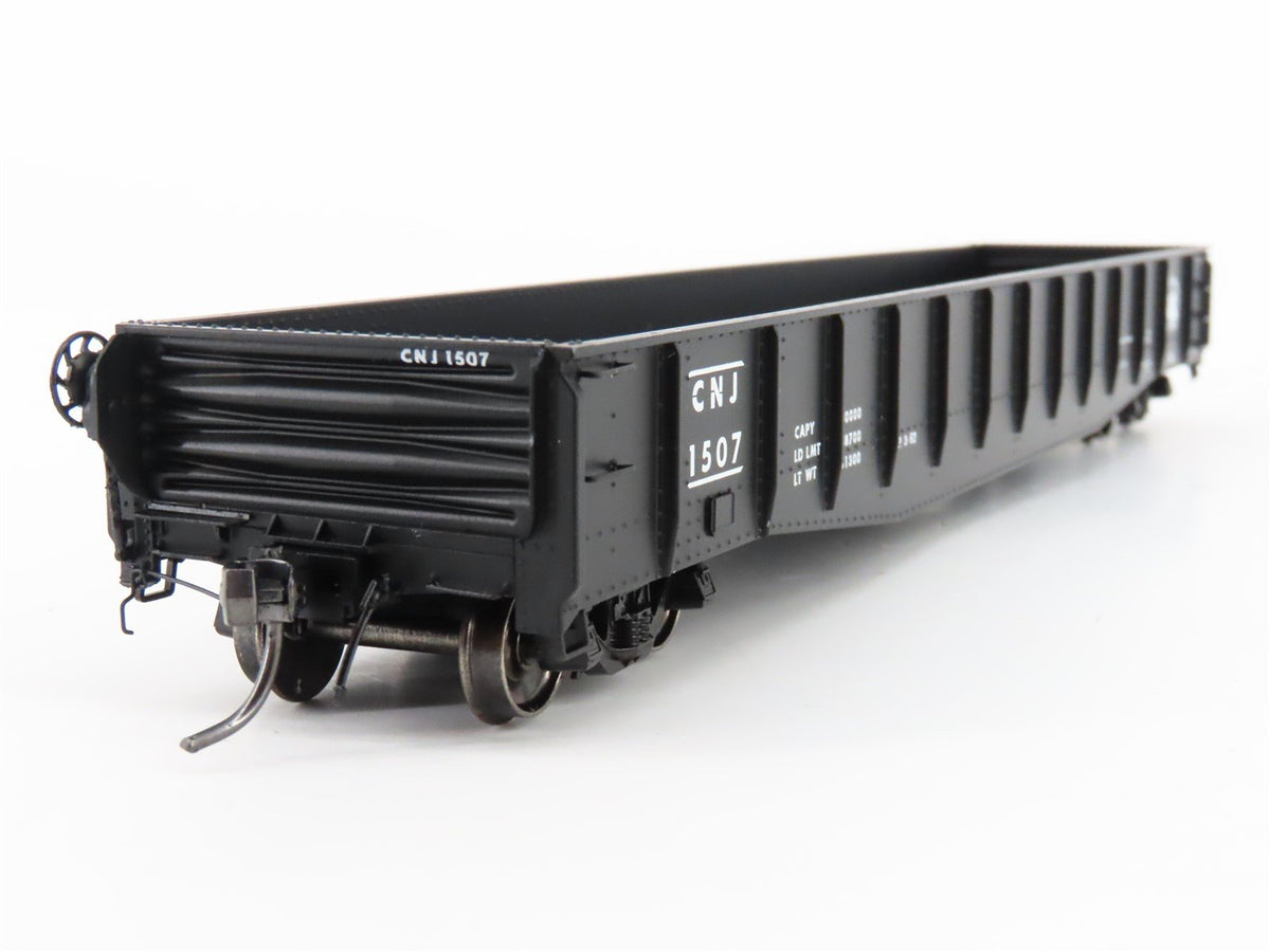 HO Scale Tangent 10914-02 CNJ Jersey Central 52&#39; 6&quot; Welded 70T Gondola Car #1507