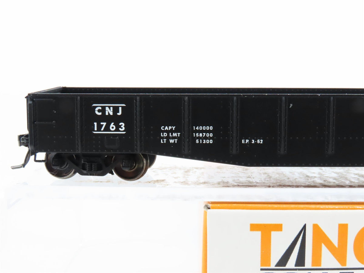 HO Scale Tangent 10914-04 CNJ Jersey Central 52&#39; 6&quot; Welded 70T Gondola Car #1763