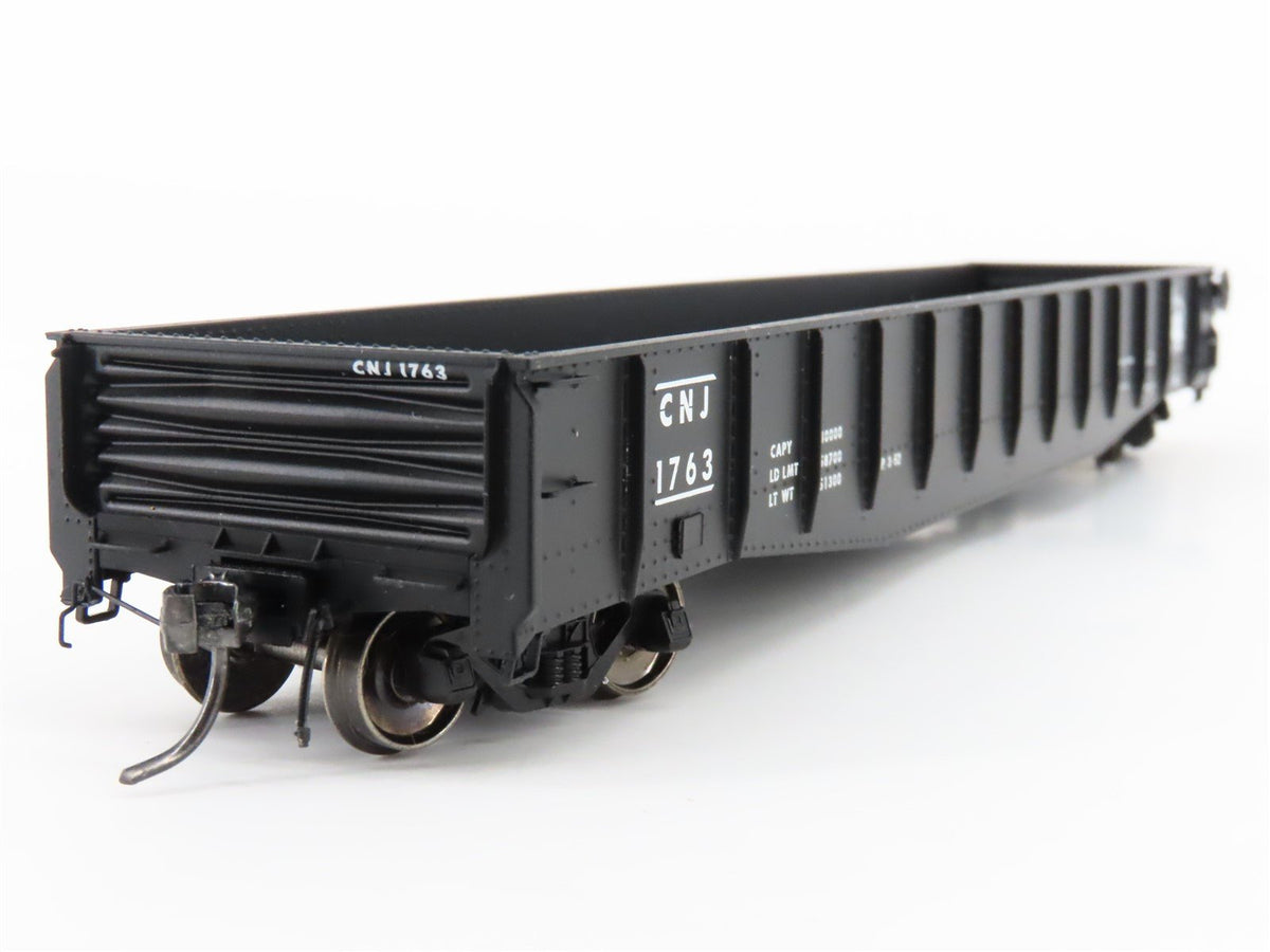 HO Scale Tangent 10914-04 CNJ Jersey Central 52&#39; 6&quot; Welded 70T Gondola Car #1763