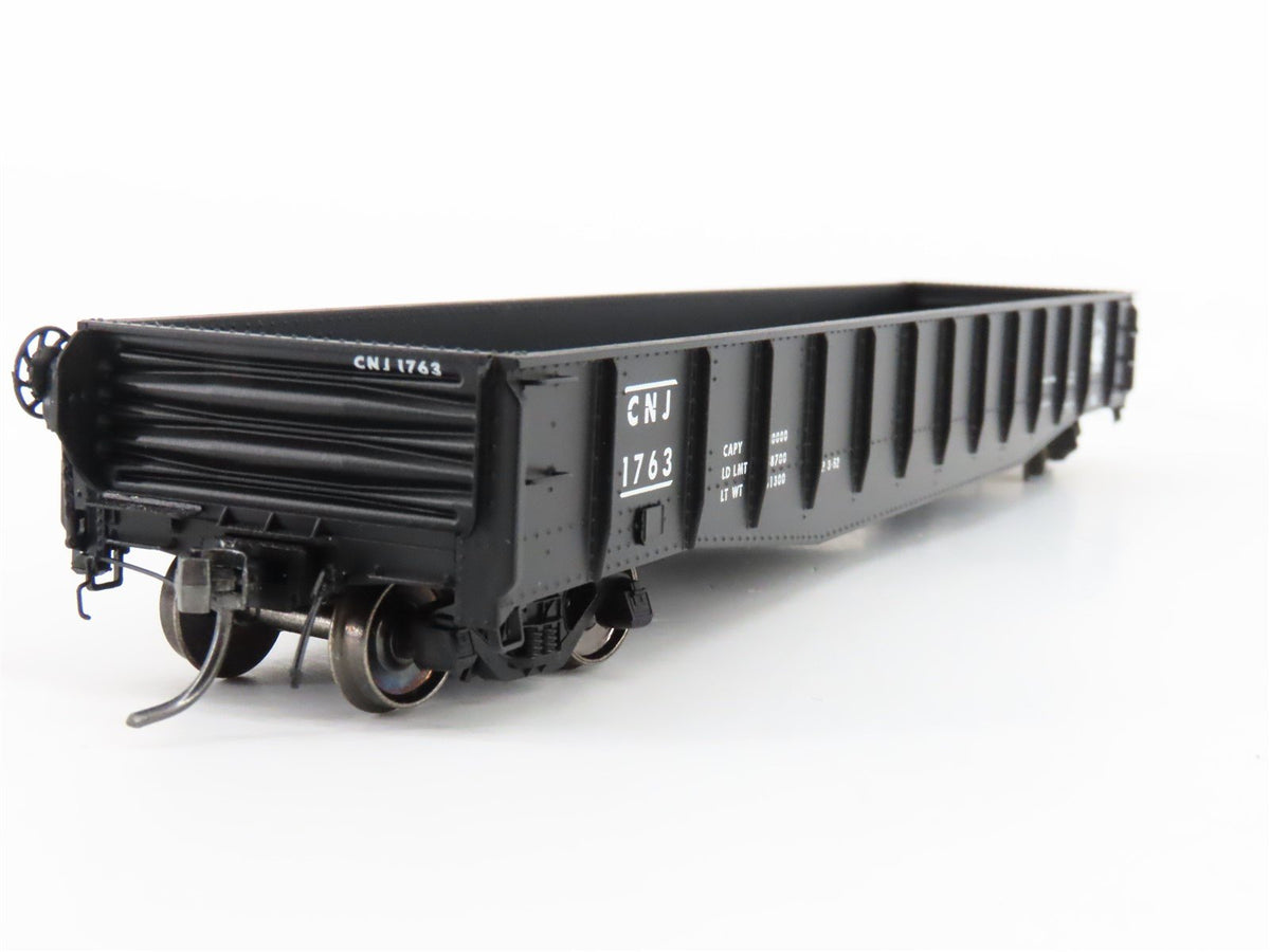 HO Scale Tangent 10914-04 CNJ Jersey Central 52&#39; 6&quot; Welded 70T Gondola Car #1763