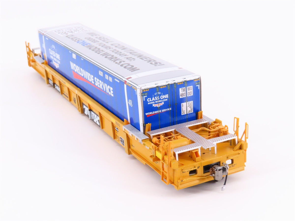 HO Scale Class One Model Works FC00107 TTX TWF10 48&#39; Well Car #54061
