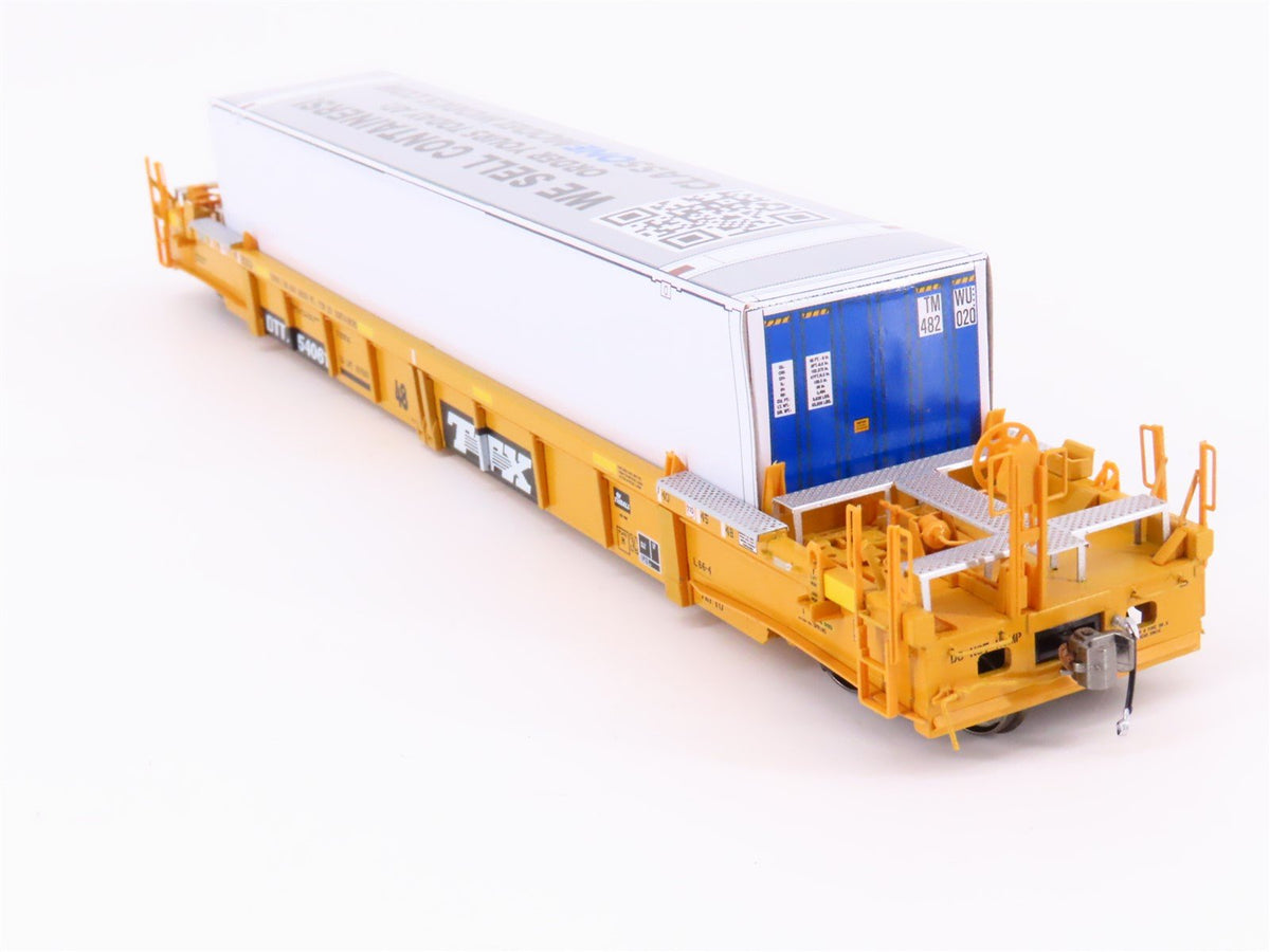 HO Scale Class One Model Works FC00107 TTX TWF10 48&#39; Well Car #54061