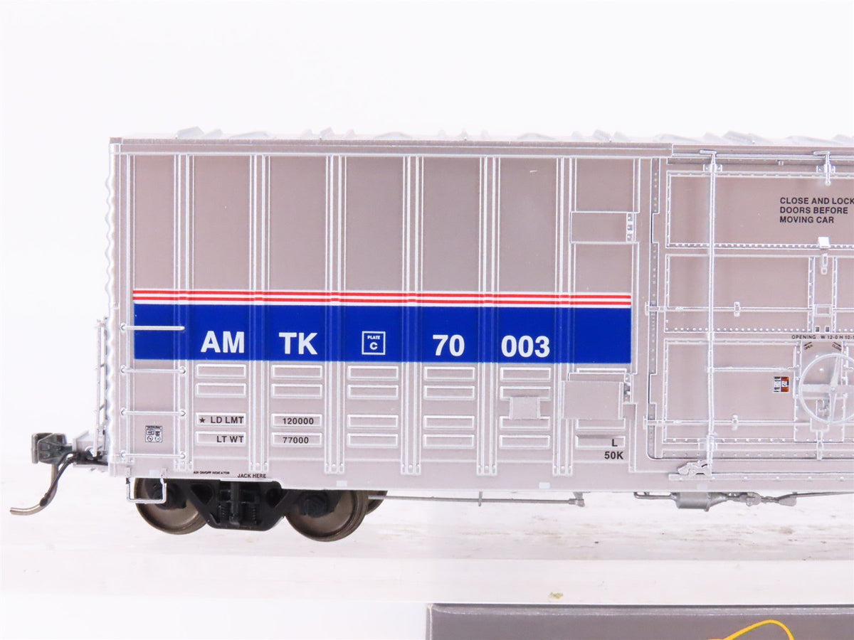 HO Scale Rapido 137007-1 Amtrak Phase IV PC&amp;F B-100-40 Boxcar #70003